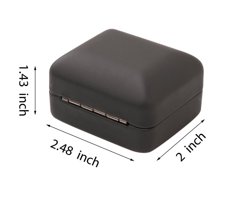 Omeet Mini size Metal glossy with LED Jewelry Gift Box - Easy to fit into your pocket or handbag - Image 2